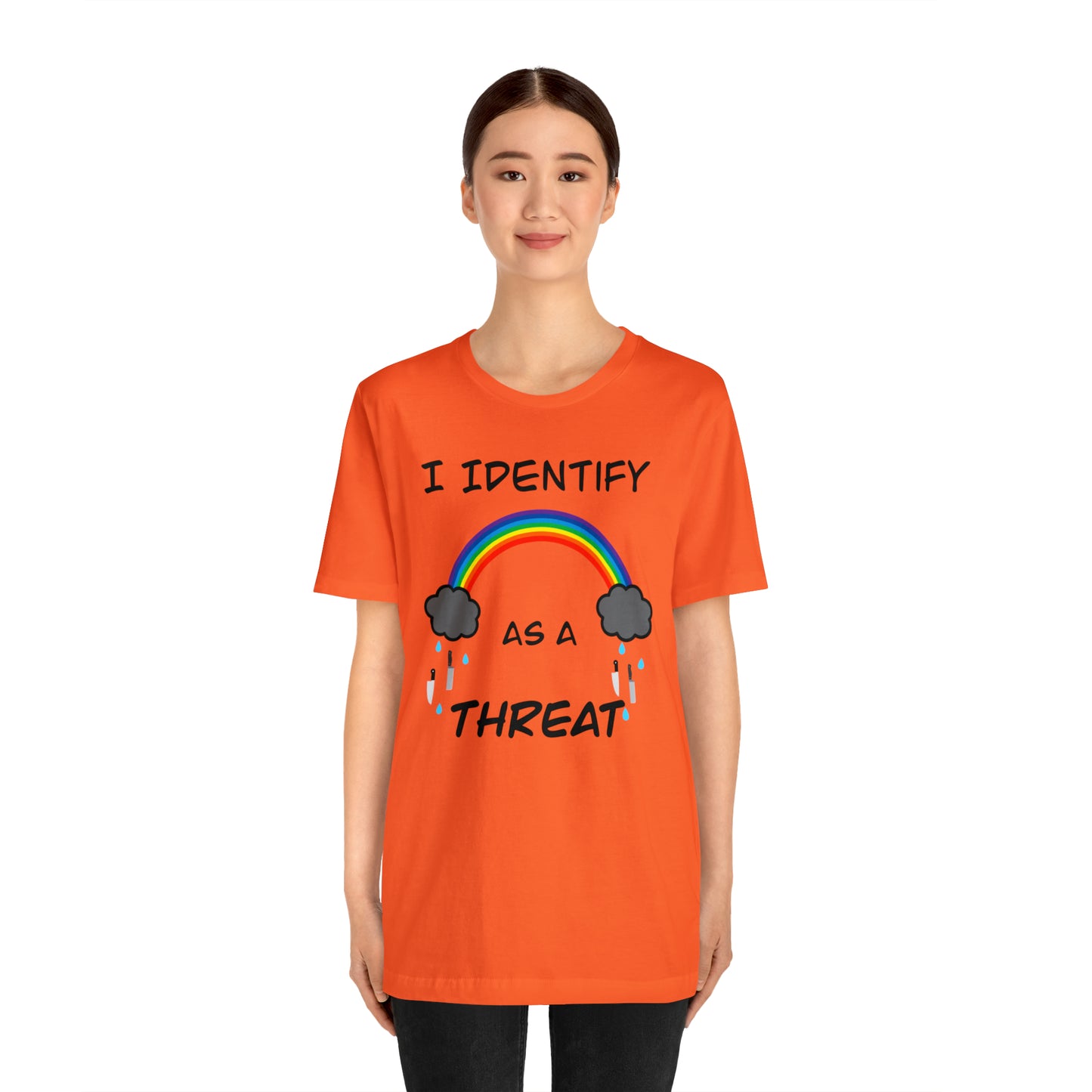 I Identify As A Threat Genderless Tee