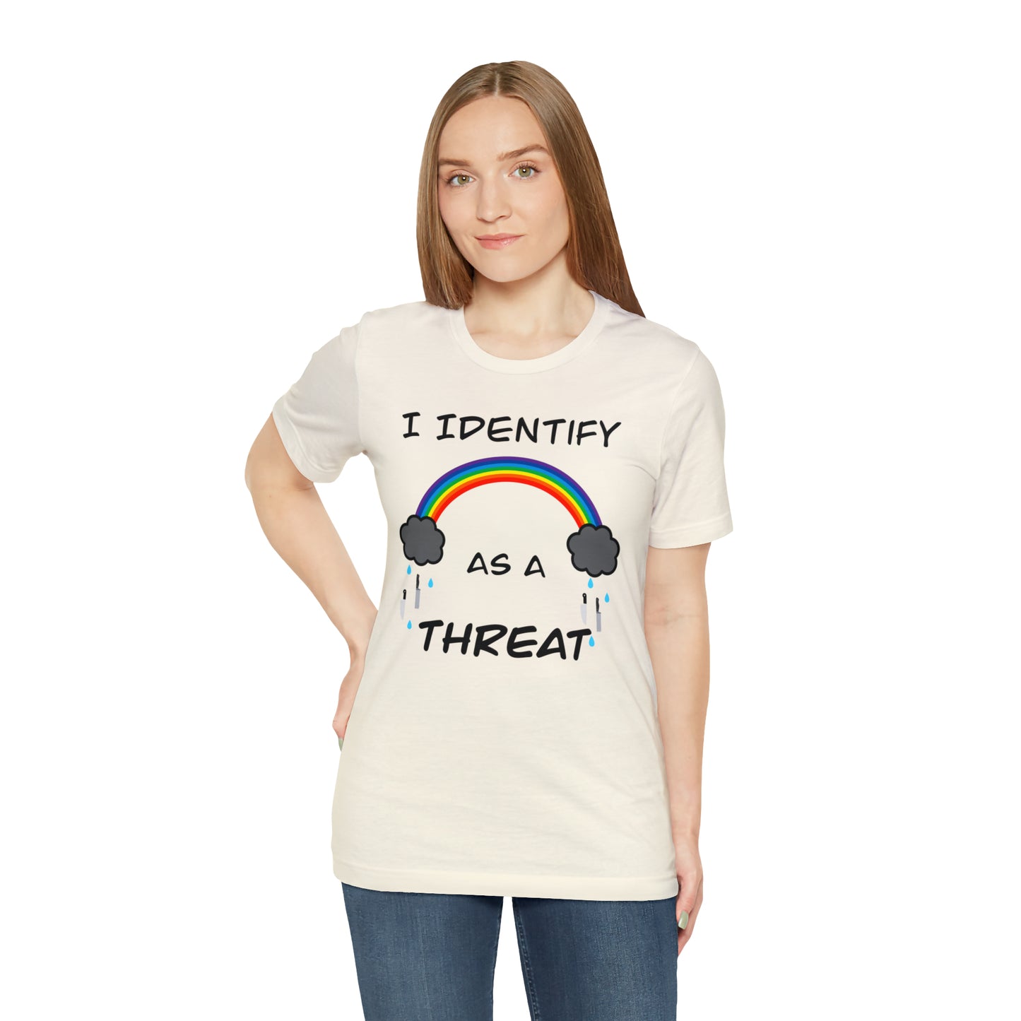 I Identify As A Threat Genderless Tee