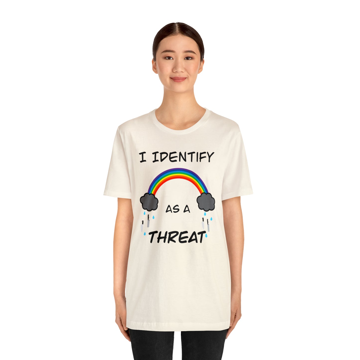 I Identify As A Threat Genderless Tee