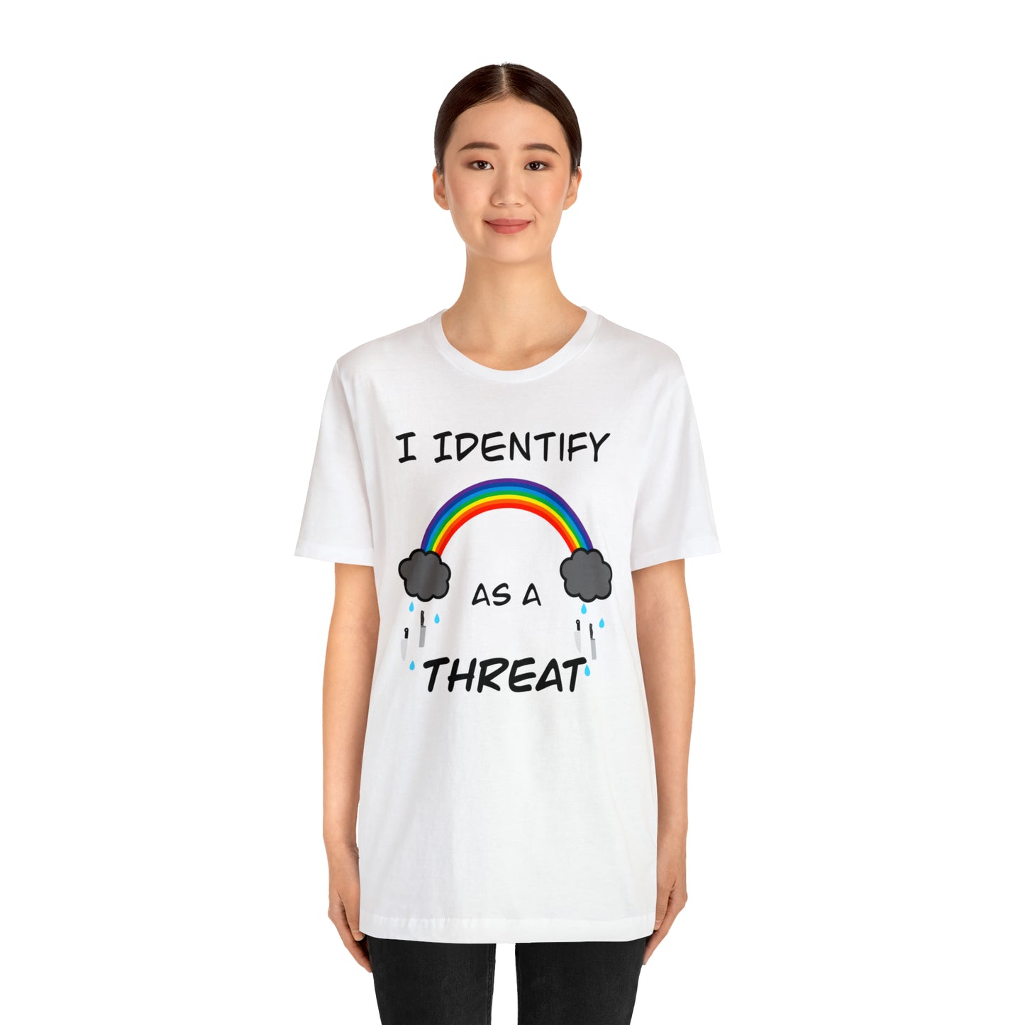 I Identify As A Threat Genderless Tee