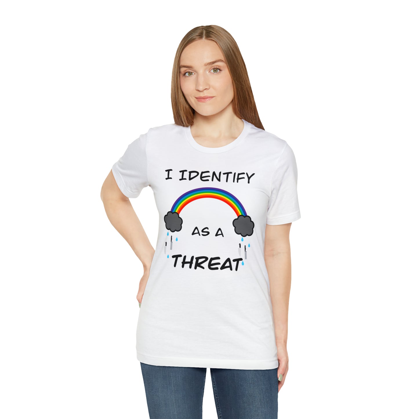 I Identify As A Threat Genderless Tee