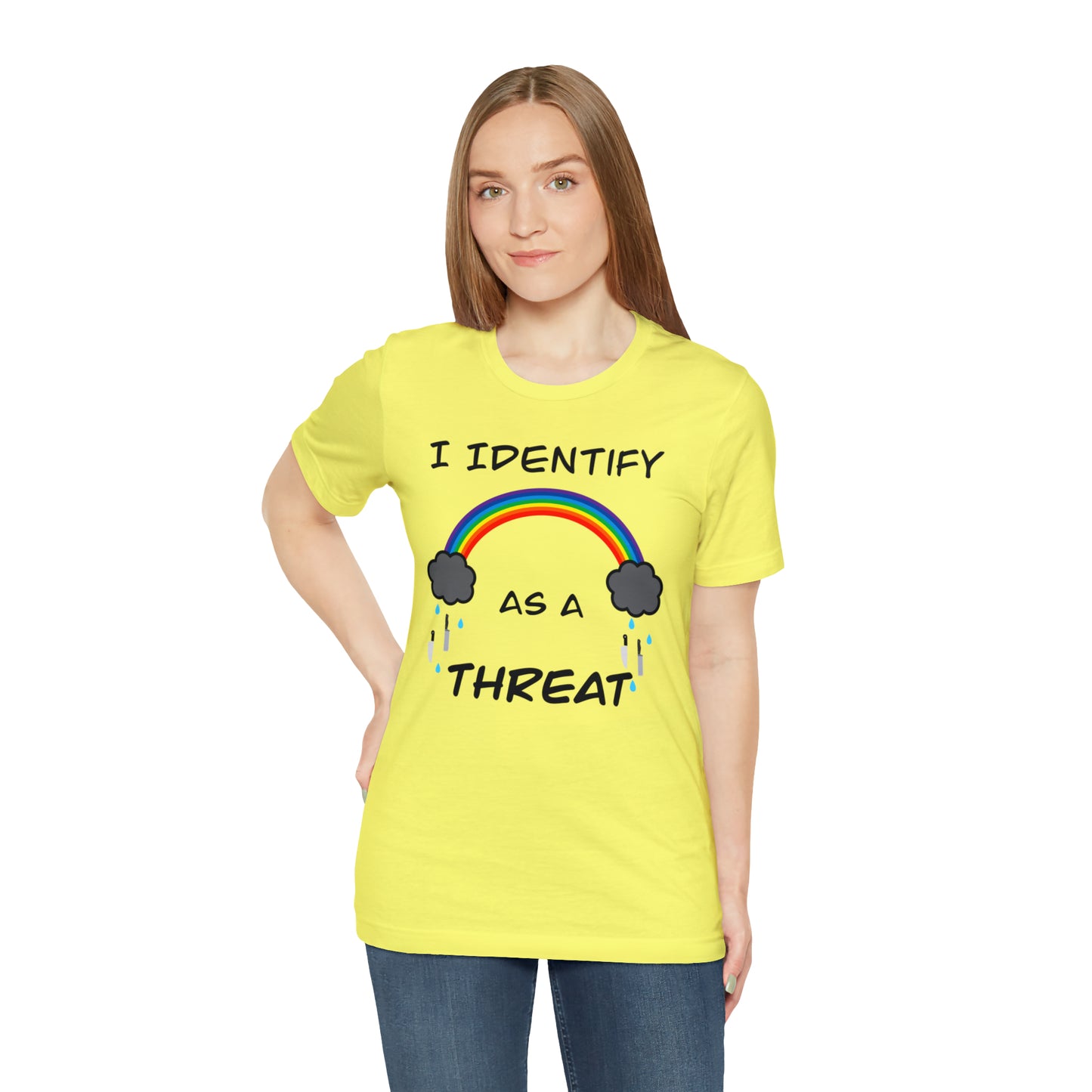 I Identify As A Threat Genderless Tee