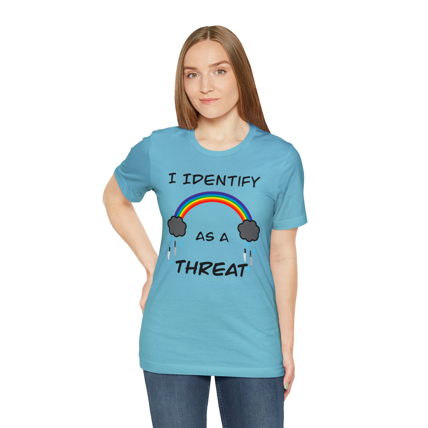 I Identify As A Threat Genderless Tee