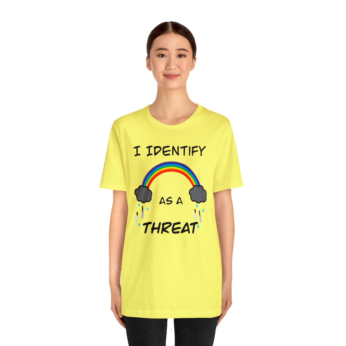 I Identify As A Threat Genderless Tee