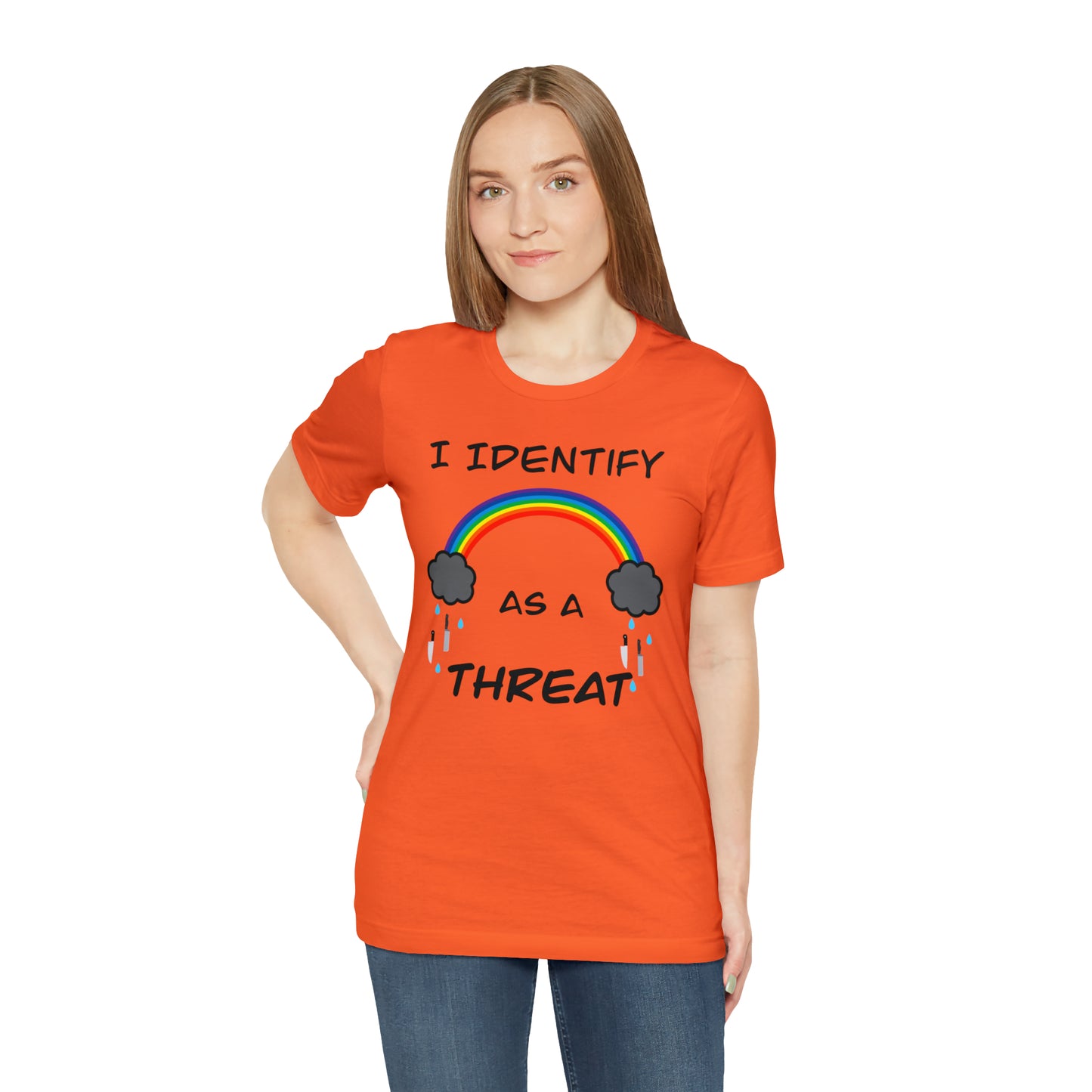 I Identify As A Threat Genderless Tee