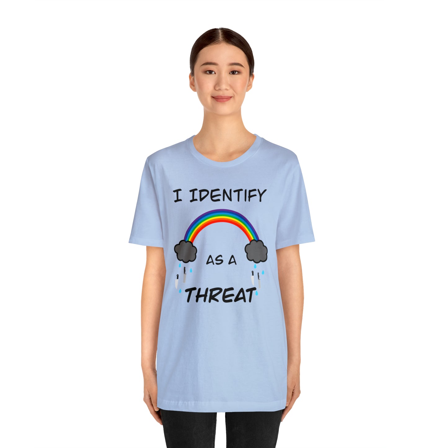 I Identify As A Threat Genderless Tee