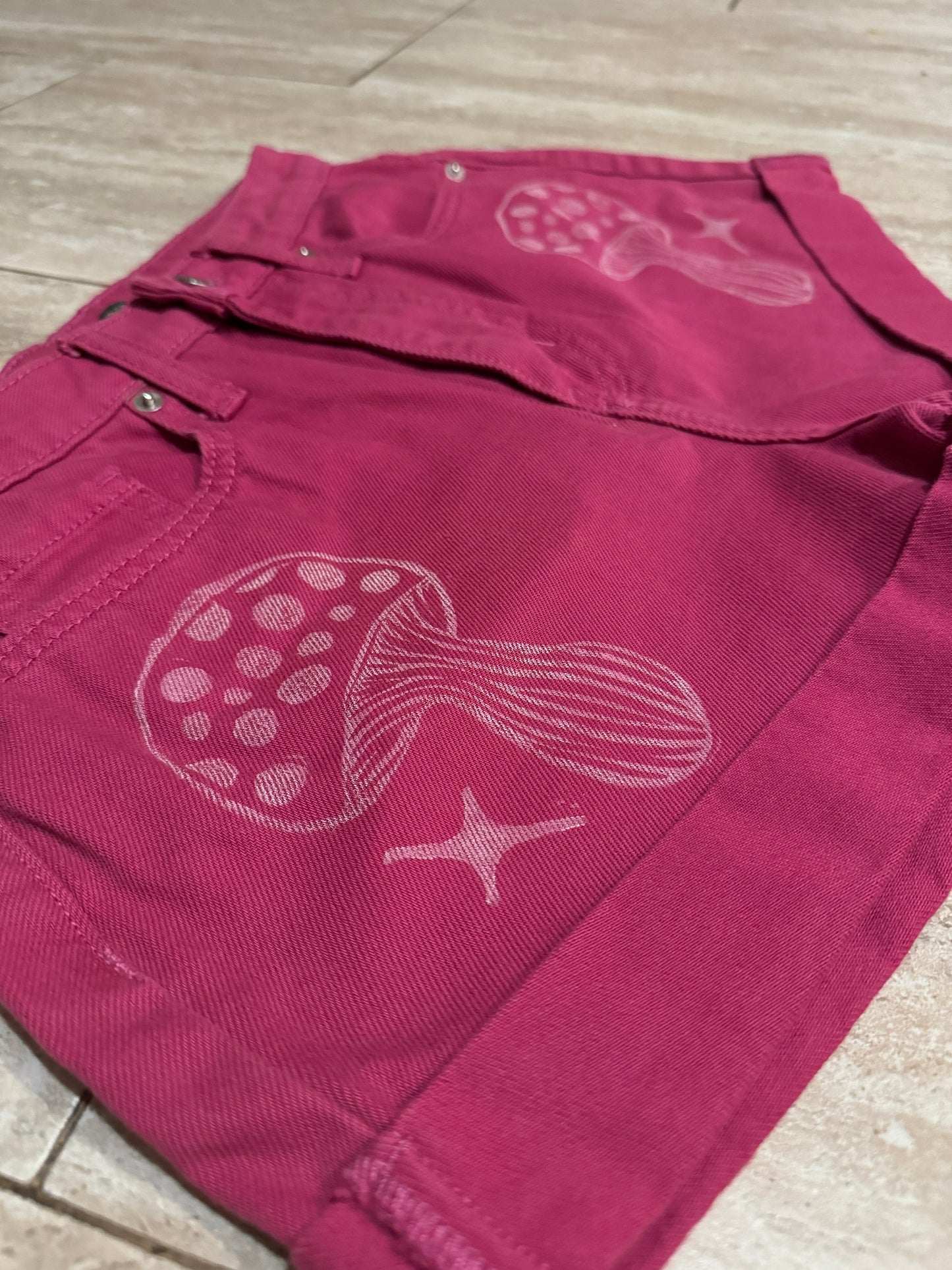 Pink Mushroom Shorts