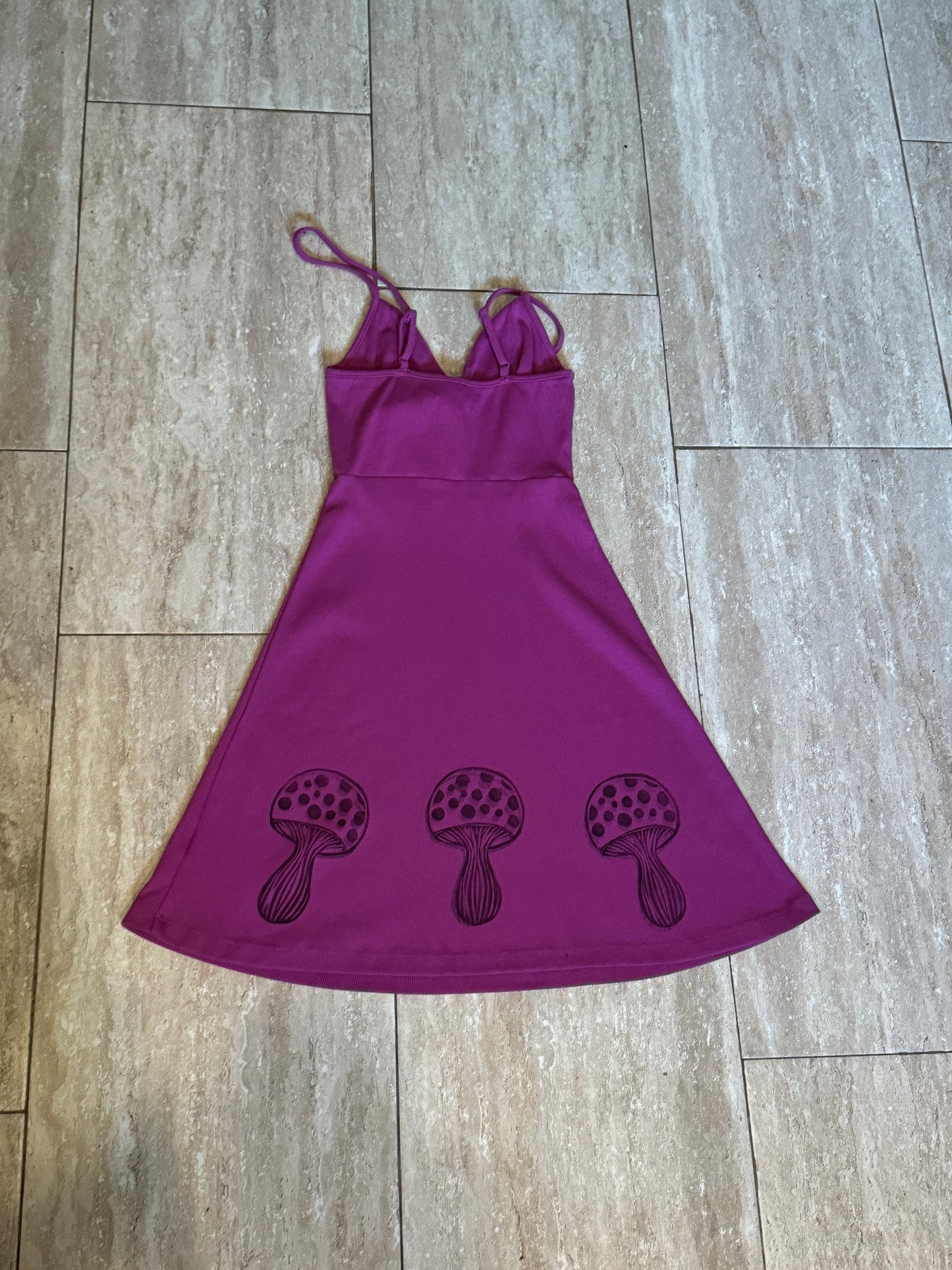 Purple Dress with Black Accents