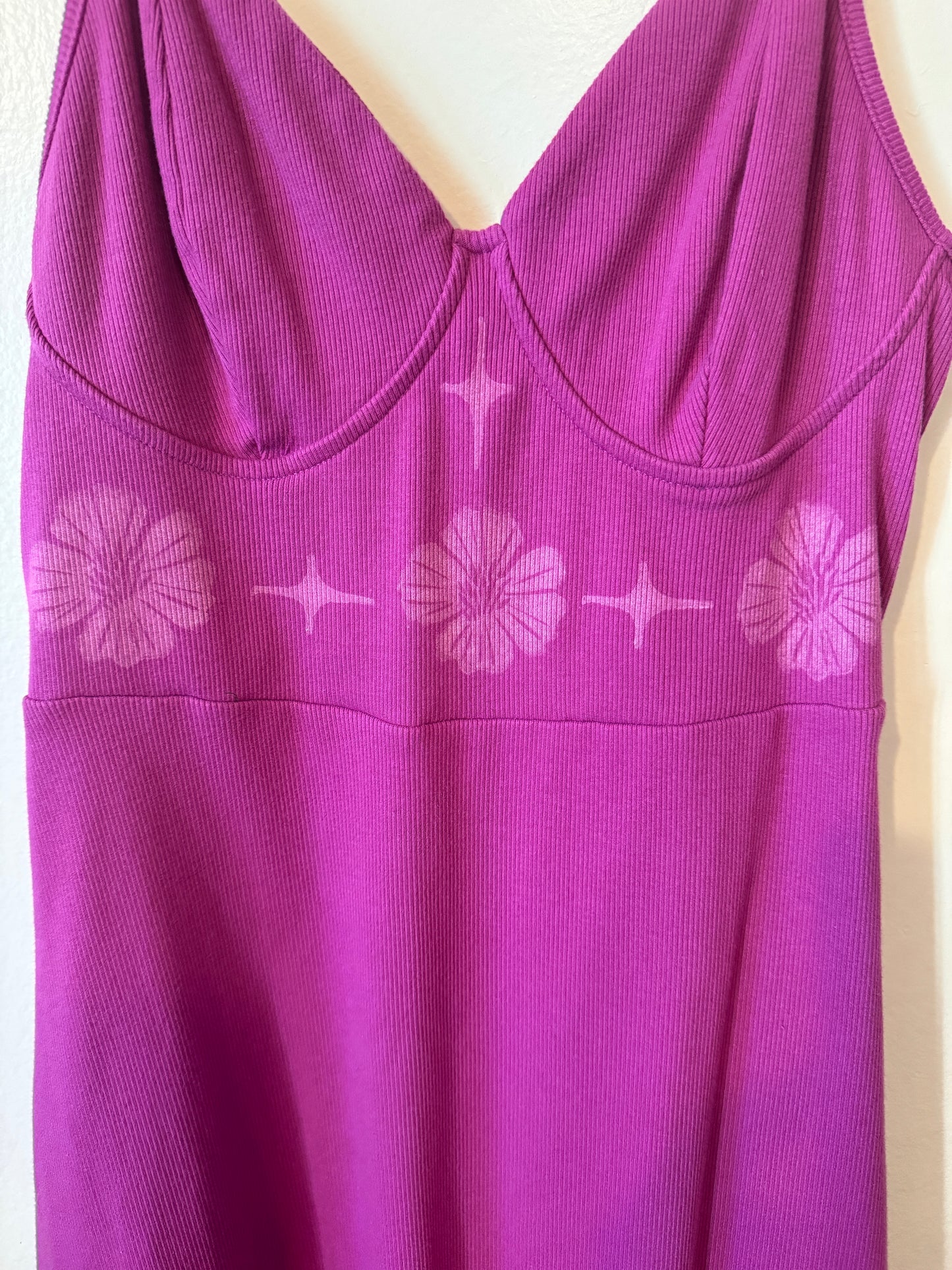 Purple Dress with White Accents