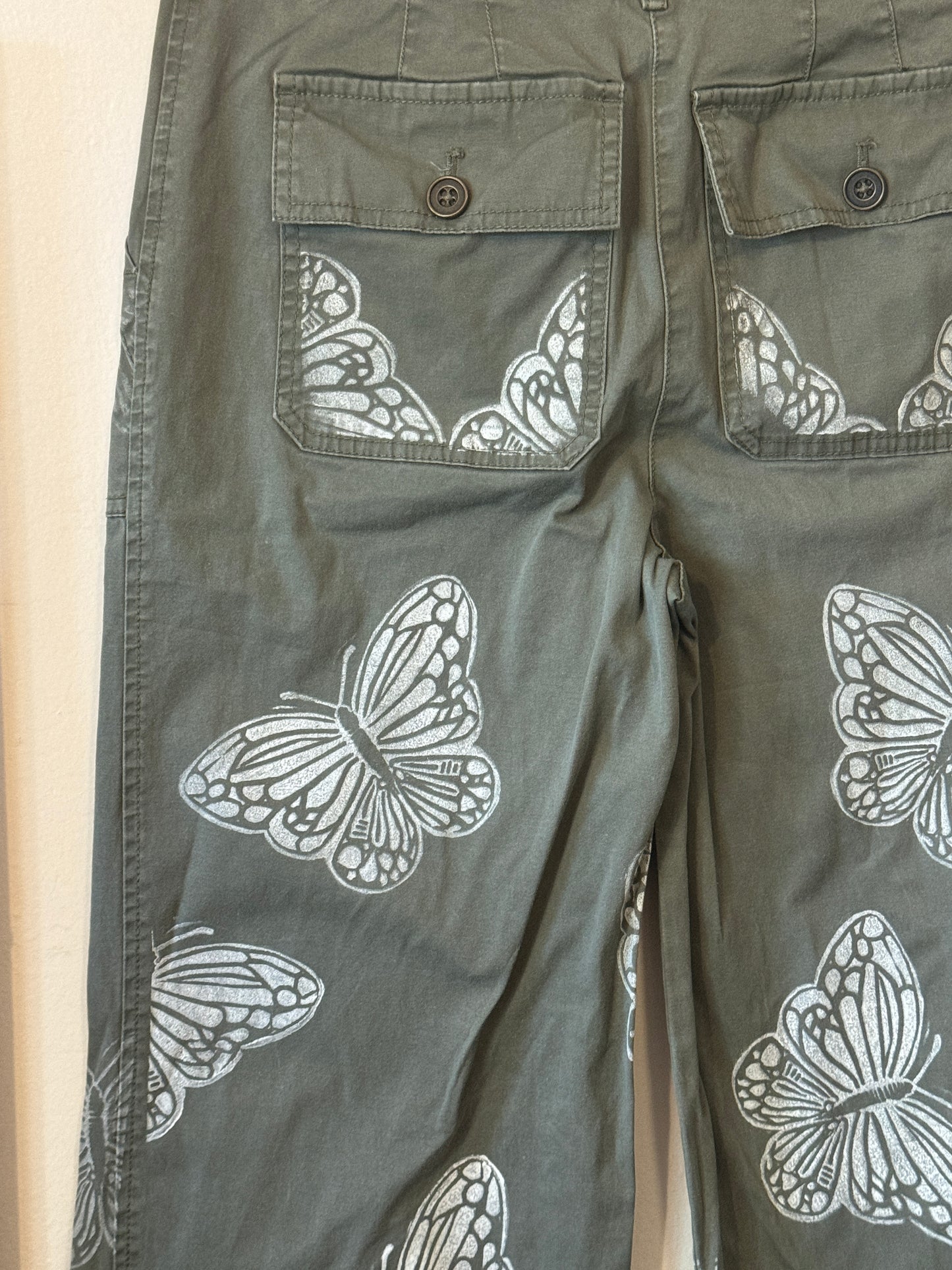 Green Butterfly Pants