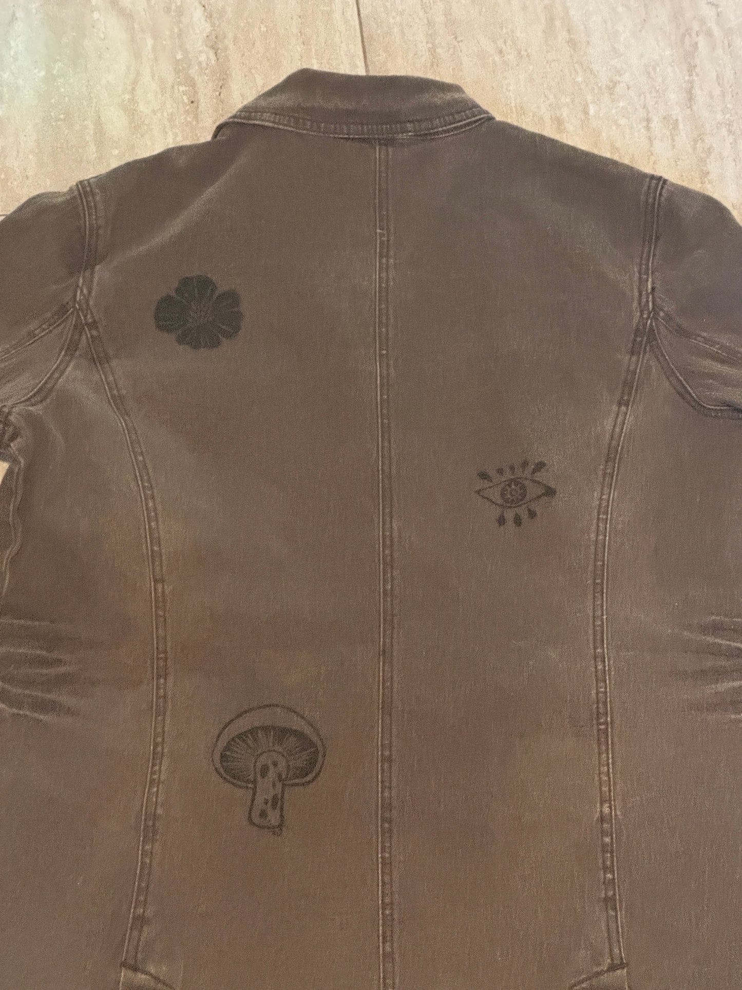 Flowers for Frankenstein Brown Coat Size XL