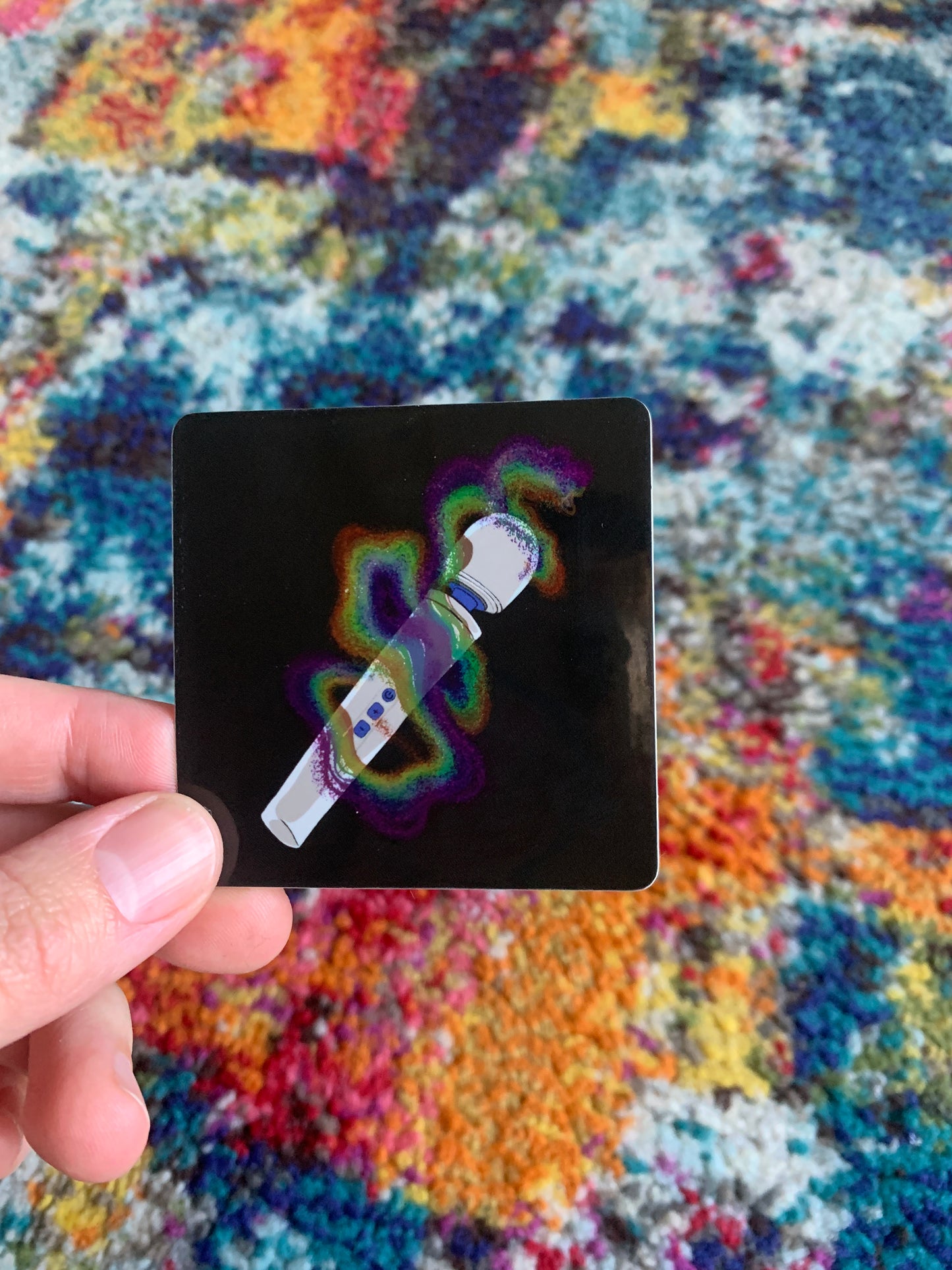 Magic Wand Holographic Sticker