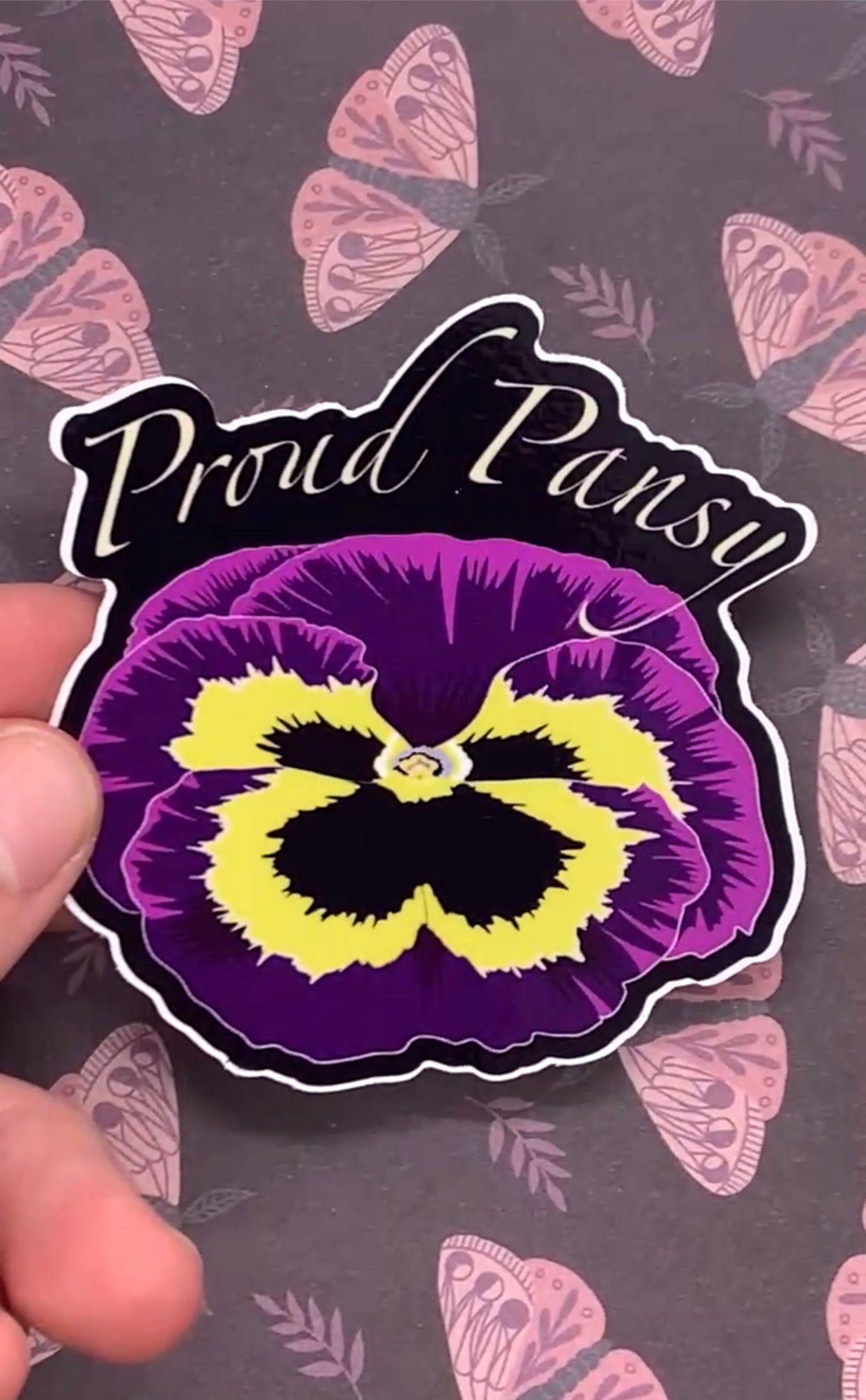 🌼✨ Proud Pansy Sticker – Flaunt Your Fabulous Florals! 🌼✨