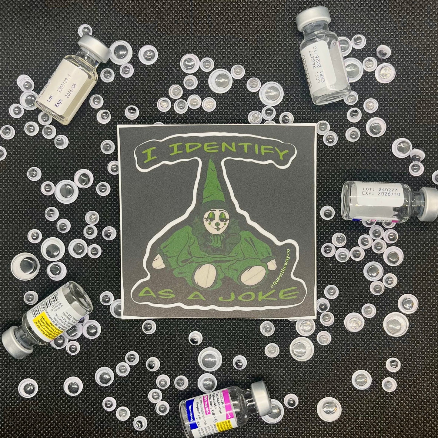 I Identify As a Joke Sticker