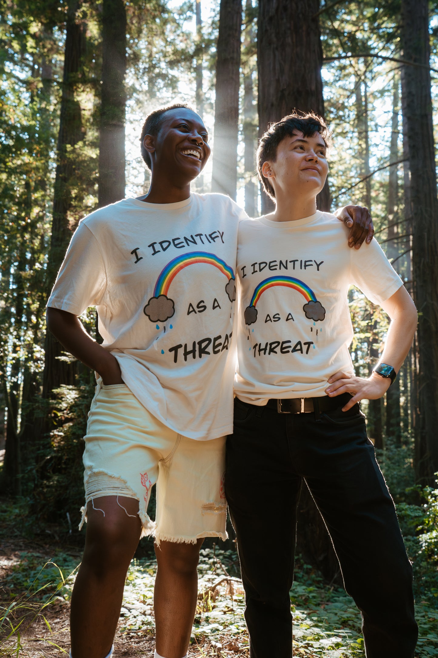 I Identify As A Threat Genderless Tee