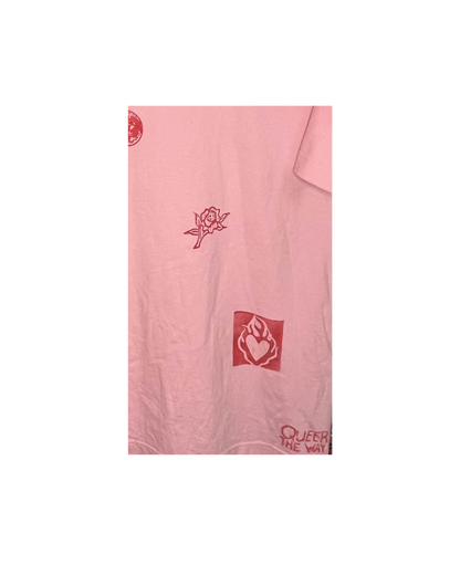 Plus Size Pink Valentine Full Moon T-shirt