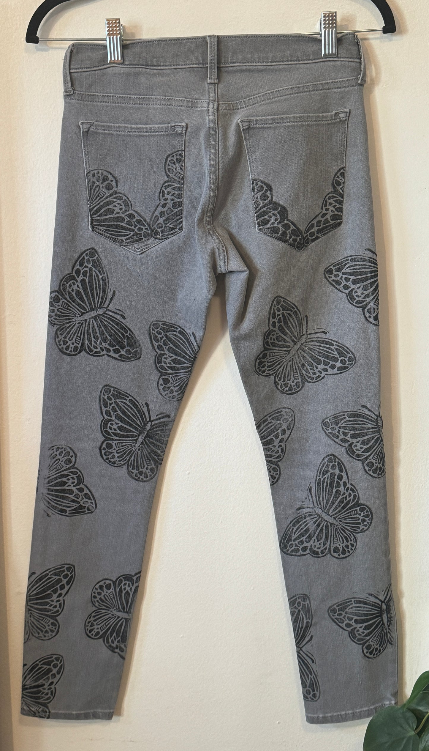 Gray Butterfly Jeans