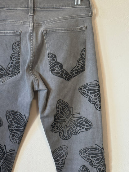 Gray Butterfly Jeans