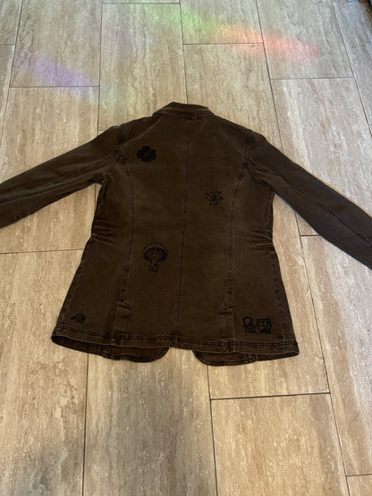 Flowers for Frankenstein Brown Coat Size XL