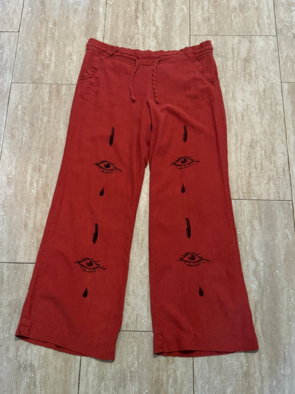 Eye Bleed Red Lounge Pants