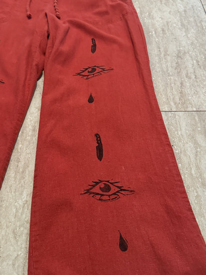 Eye Bleed Red Lounge Pants