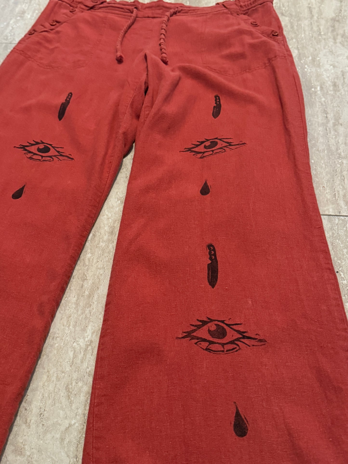 Eye Bleed Red Lounge Pants