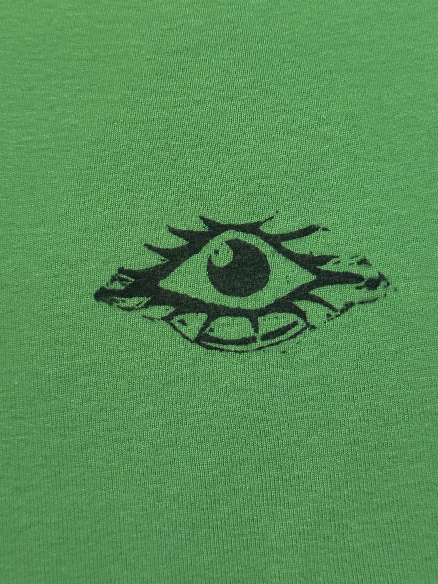 Green All Seeing Eye Wide Neck Top