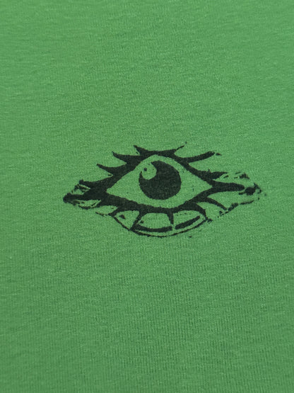 Green All Seeing Eye Wide Neck Top