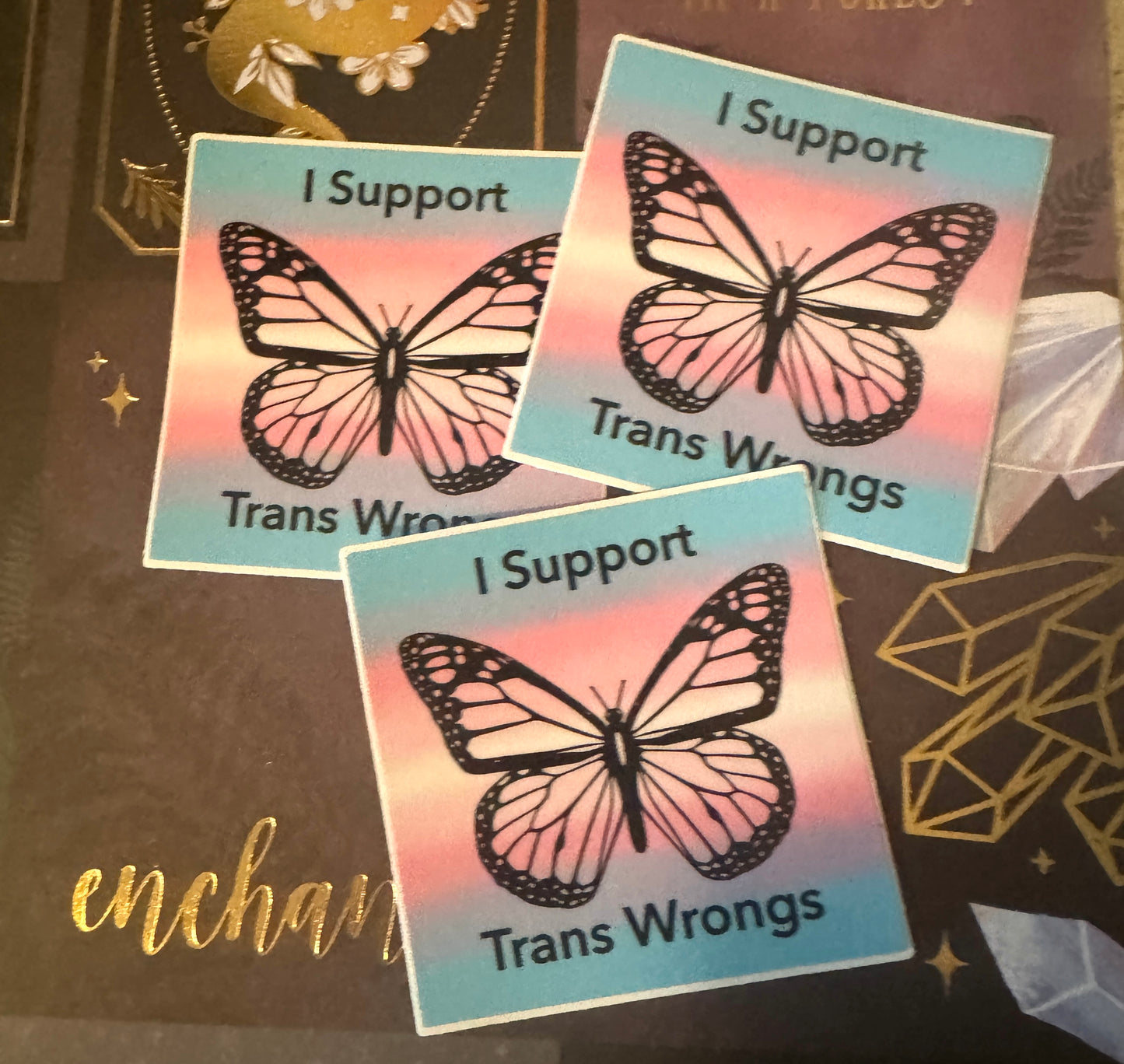 I Support Trans Wrongs Sticker