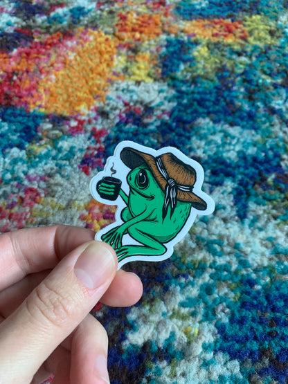 Franklin the frog sticker