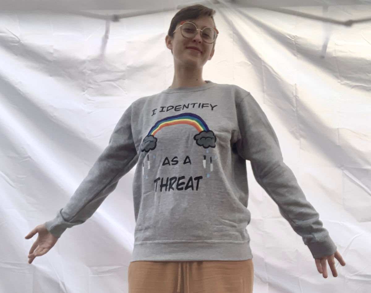 I Identify As A Threat Crewneck
