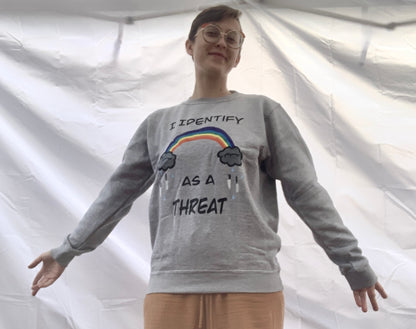 I Identify As A Threat Crewneck