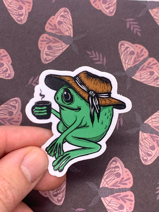 Franklin the frog sticker