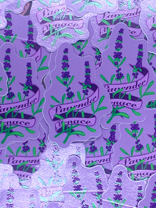 Lavender Menace Sticker