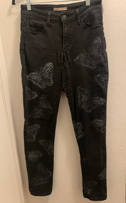 Black Butterfly Jeans