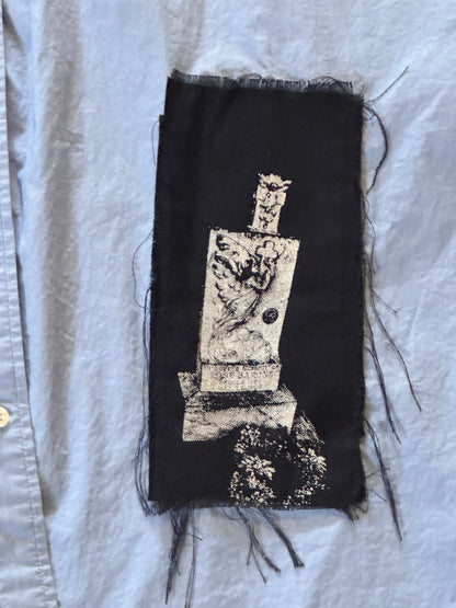 Blue Vulnerable Life Sleeveless Button Up