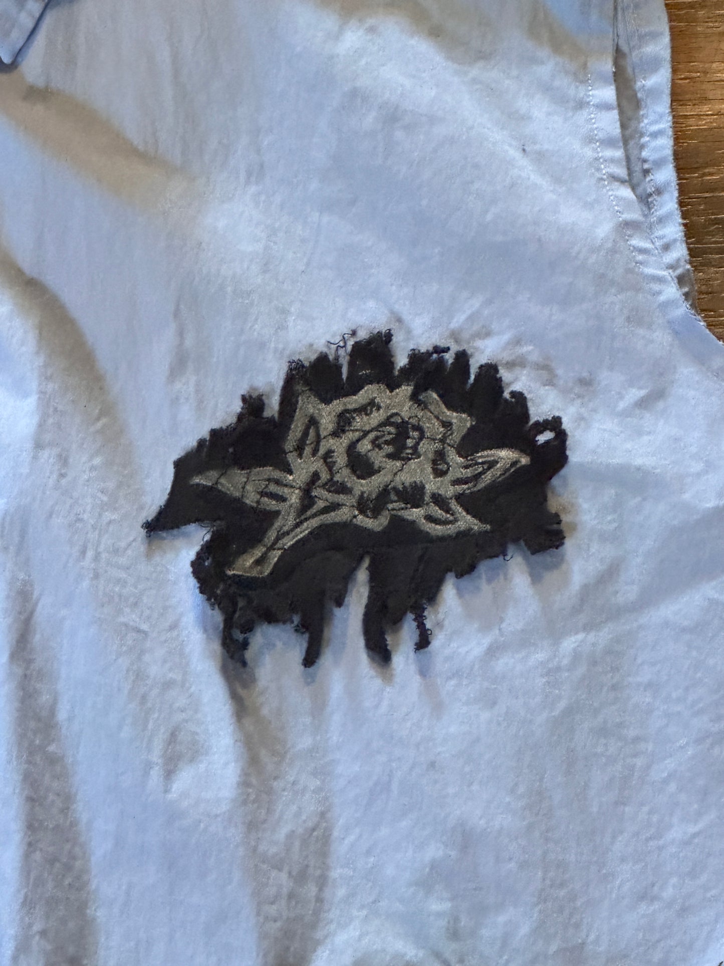 Blue Vulnerable Life Sleeveless Button Up