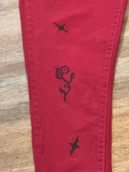 Red Valentine Jean Leggings