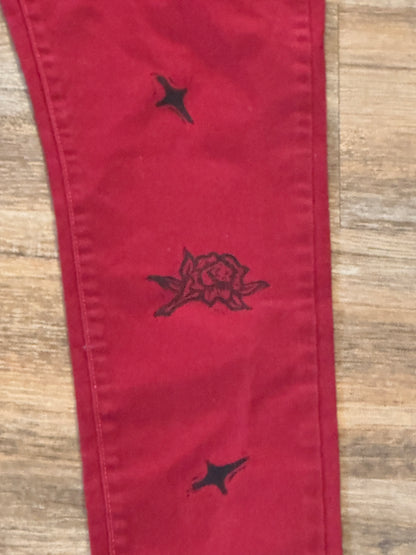 Red Valentine Jean Leggings