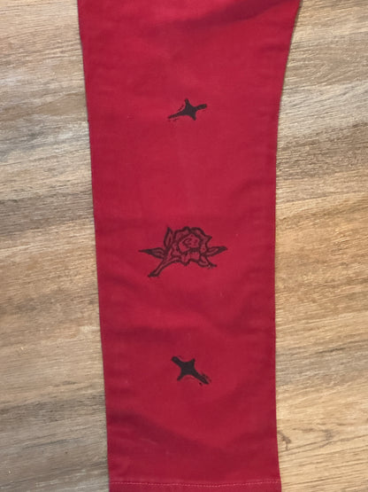 Red Valentine Jean Leggings