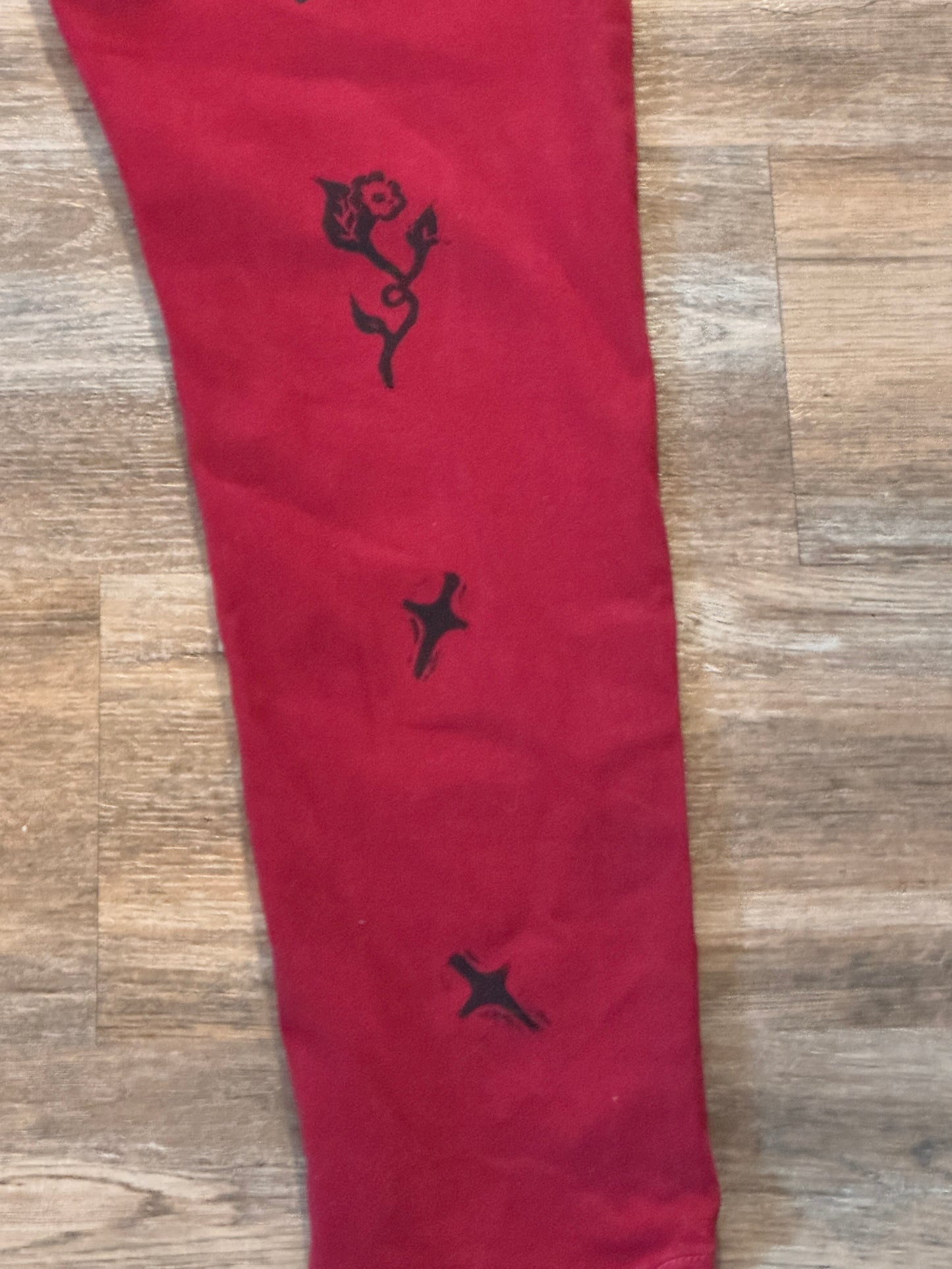 Red Valentine Jean Leggings