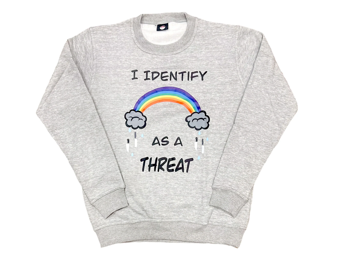 I Identify As A Threat Crewneck