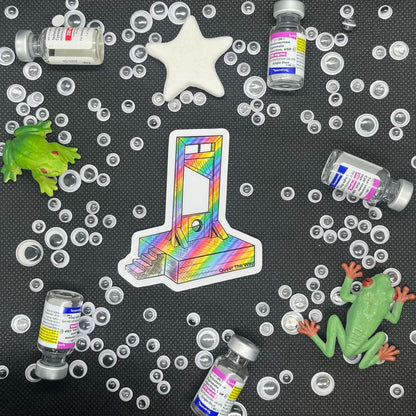 🏳️‍🌈 ✊ Gayotine Sticker - Be Gay Eat The Rich 🏳️‍🌈 ✊