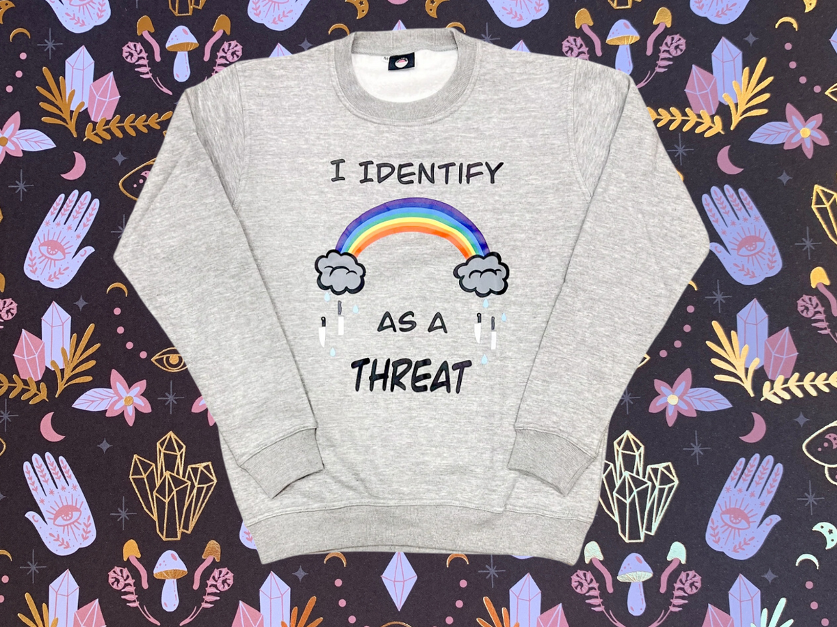 I Identify As A Threat Crewneck