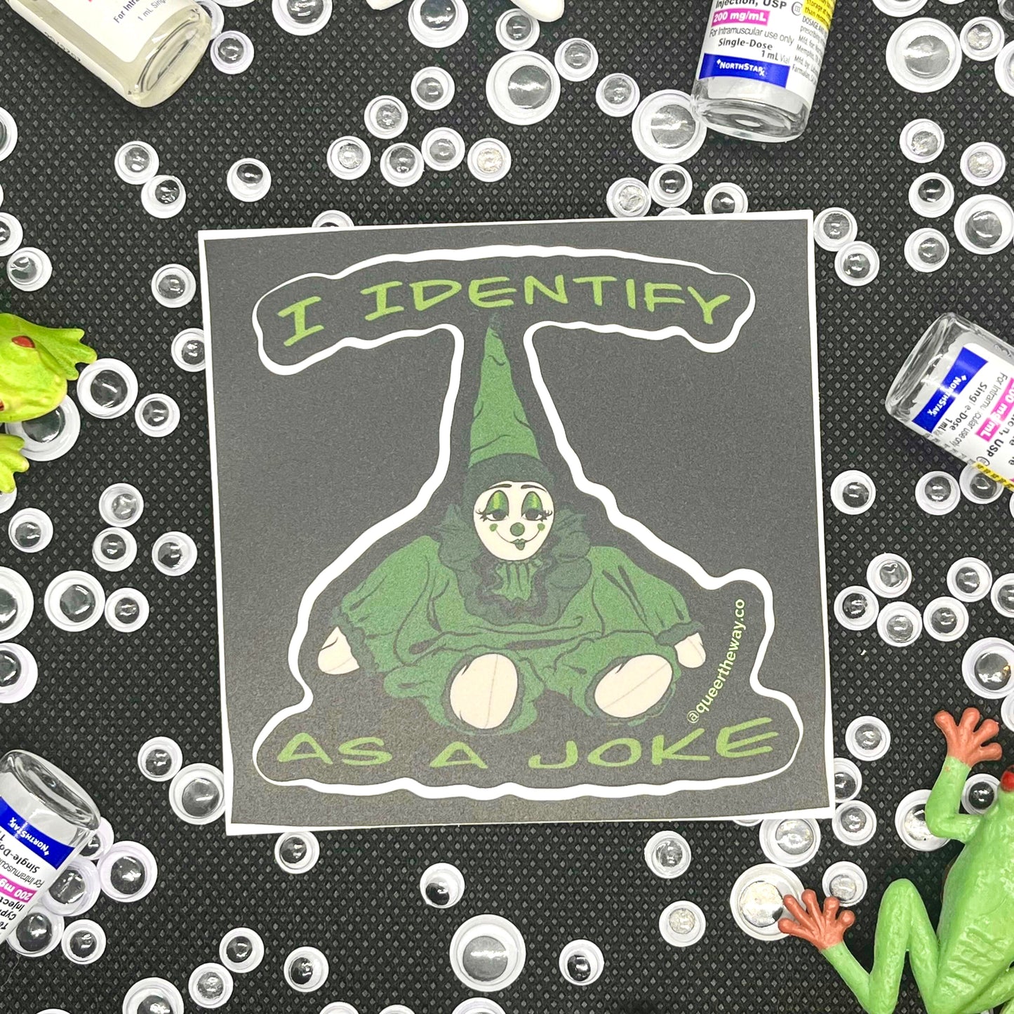 I Identify As a Joke Sticker