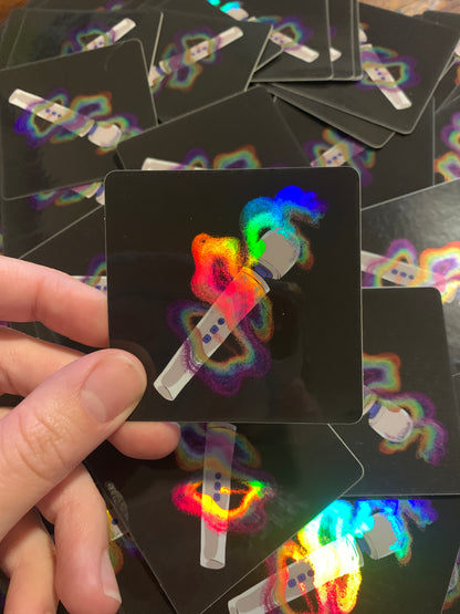 Magic Wand Holographic Sticker