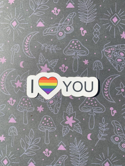 I ❤️ You Pride Sticker