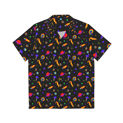Cosmically Queer Short Sleeve Pride Button-Up